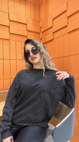 Taşlı sweatshirt